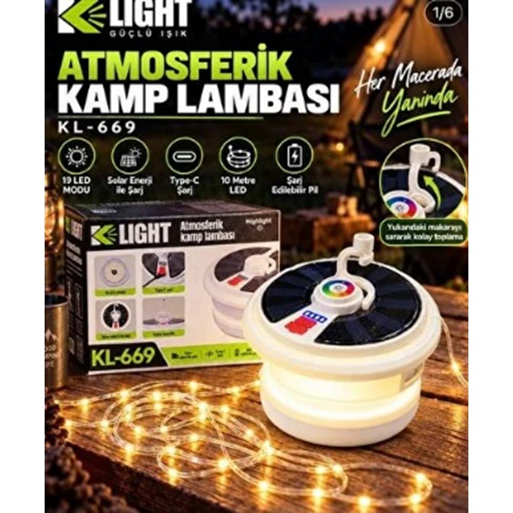 KLIGHT ATMOSFERİK KAMP LAMBASI KL-669 *24 *48