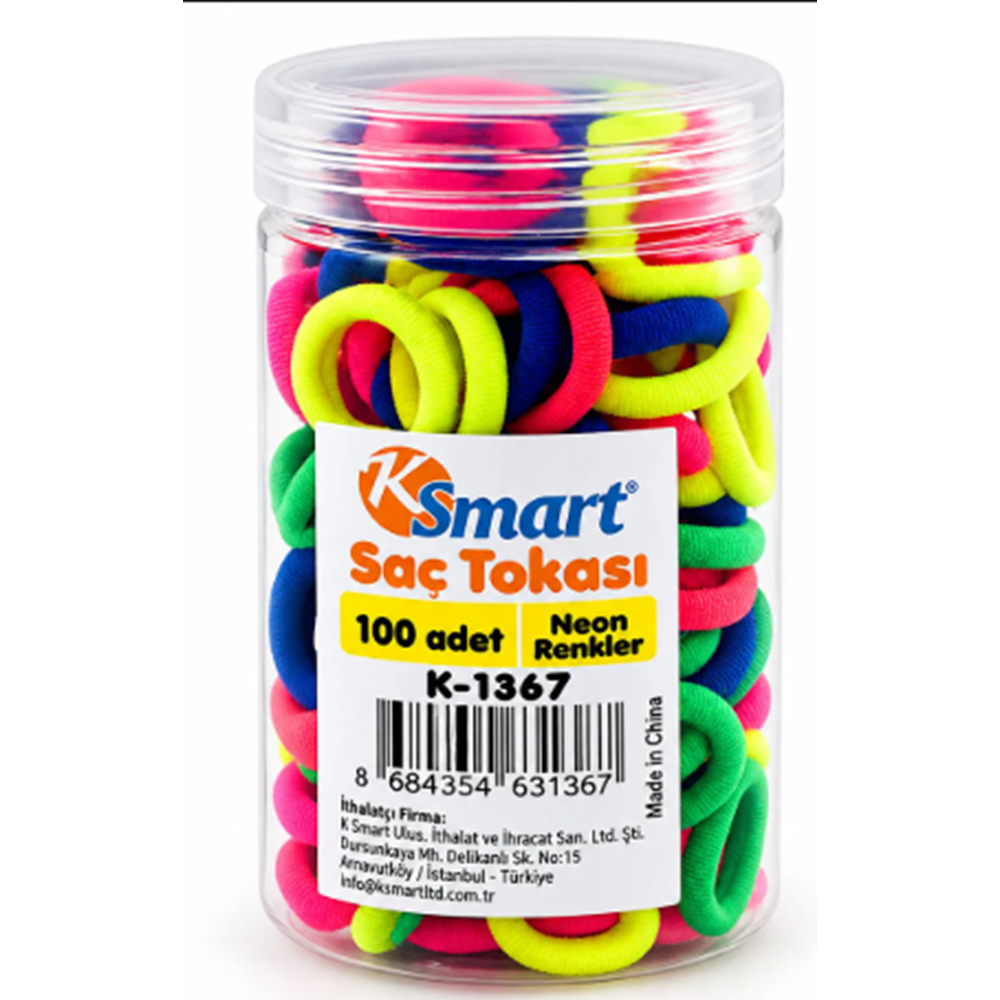 KSMART RENKLİ SAÇ TOKASI K-1367 *12