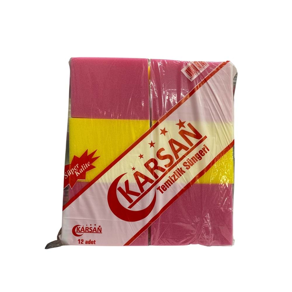 KARSAN RENKLİ TEMİZLİK SÜNGERİ 2319 *12 *24