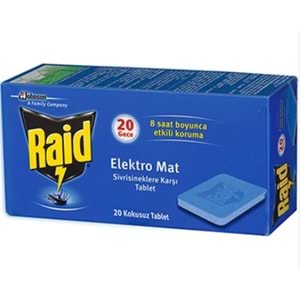 RAİD ELEKTROMAT TABLET 20 Lİ 1100 *12