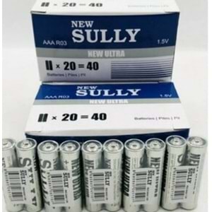 SULLY İNCE PİL 40LI R03-NUP2A 0272 *40