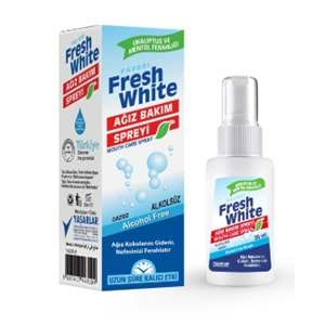 FRESH WHİTE AĞIZ BAKIM SPREYİ 30 ML T-AGZSP-01*12