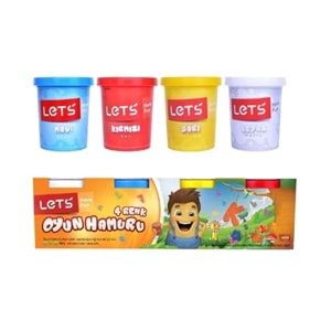 LETS 4 LÜ BÜYÜK OYUN HAMURU 440 GR L-8440 *24