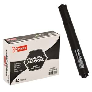 MİRKO MR-6008 SİYAH PERMANENT MARKER *12