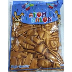 ATOM BALON METALİK GOLD *100LÜ