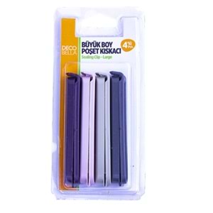 DECO BELLA 4LÜ POŞET KISKACI 50635