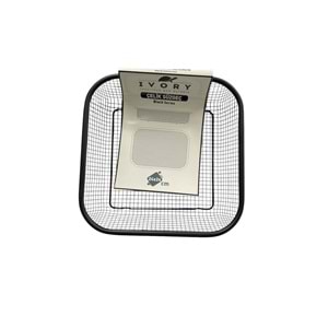 IVORY KARE SİYAH ÇELİK SÜZGEÇ 24*24CM SZG320 *72