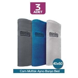 MUSKY 3 LÜ SİHİRLİ BEZ 40*60 1268