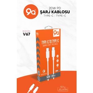 9A TYPE-C & TYPE-C ŞARJ KABLOSU V67 2294 *10
