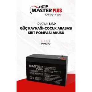 MASTERPLUS 12V7AH KURU AKÜ MP1270