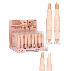 ROSE 2 Lİ HİGHLİHTER + CONCEALER RS-2 *48