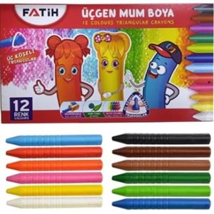 FATİH ÜÇGEN MUM BOYA 12Lİ 2904