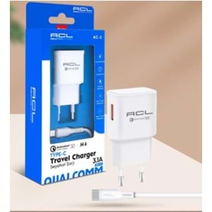 ACL TYPE-C ŞARJ ALETİ 18W 3.1A AC-2 M4 *10