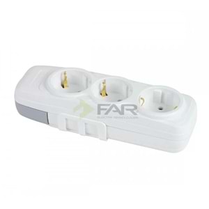 FAR F500 3 LÜ GRUP PRİZ KLEMENSLİ 4309 *120