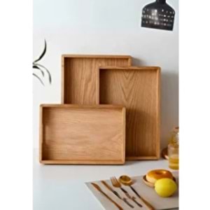 YKT BAMBU SUNUM TEPSİSİ 3LÜ 11407