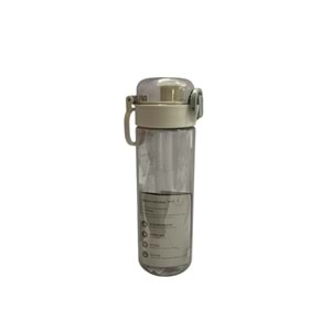 MH PLASTİK ŞEFFAF MATARA 600 ML MB-2419 *120