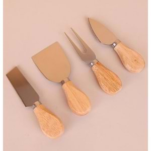 YKT BAMBU SAPLI PEYNİR SETİ 4LÜ 11113 *144