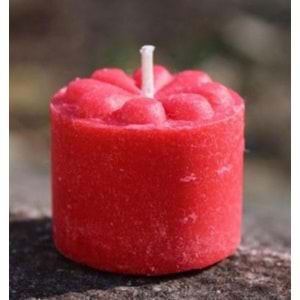 MUMSAN ÇİÇEKLİ BATON MUM 6LI 0208