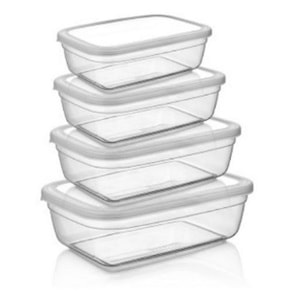 ASUDE 4LÜ SAKLAMA KABI SET ASD078 *24