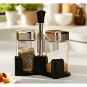 IVORY İKİLİ BAHARATLIK SET IVO-CAM177 GOLD *42