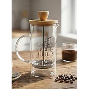 BALSA BAMBU KAPAK FRENCH PRESS 350ML BFP-350 *36