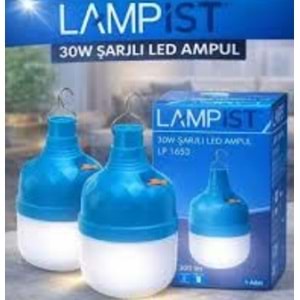 LAMPİST ŞARJLI LED AMPUL LP 1653 *50