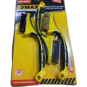 DMAX YASSI TEL FIRÇA SETİ 3PRÇ DMX-4129 *96