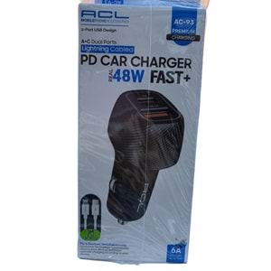 ACL ŞARJ KAFASI IPHONE KABLOLU AC-93 *10