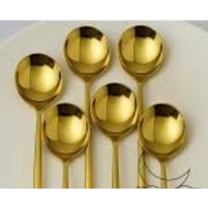 ERKAYA GOLD YEMEK KAŞIK 6LI ERK-8036 *100