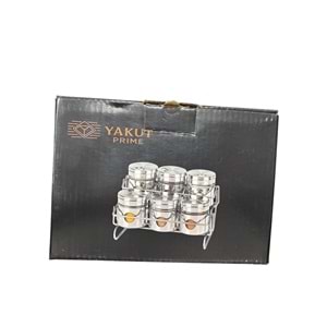 YKT STANDLI METAL TUZLUK 6LI 13577 *12