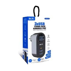 BLİC AKIM KORUMALI PRİZ+USB FTR-07