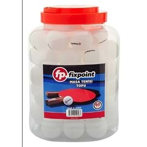 FİXPOİNT MASA TENİS TOPU BEYAZ 60LI P-0483 *24