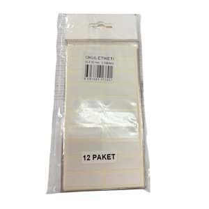 ALPER OKUL ETİKETİ 5Lİ 10X30MM 3601 *12