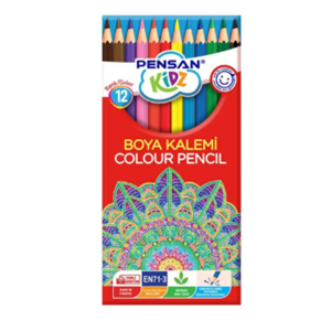 PENSAN KİDZ KURU BOYA 12 RENK 56312 *12
