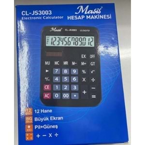 MASİS HESAP MAKİNESİ CL-JS3003