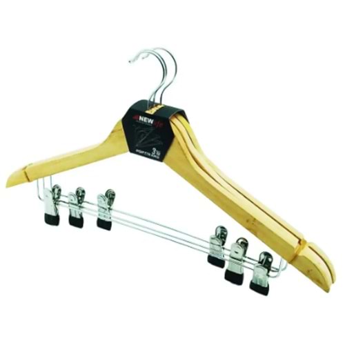 NEWLİFE MANDALLI ETEK ASKI 3 LÜ CLKN-142 *32