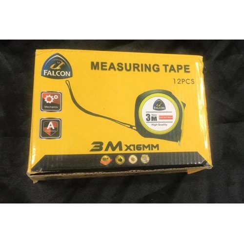 FALCON 3 MT 16MM ŞERİT METRE *12