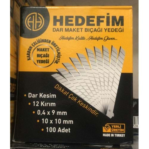 HEDEFİM İNCE MAKET BIÇAĞI YEDEĞİ 7282 *10