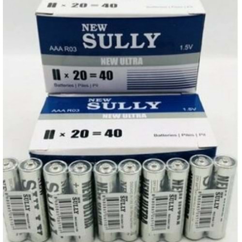 SULLY İNCE PİL 40LI R03-NUP2A 0272 *40