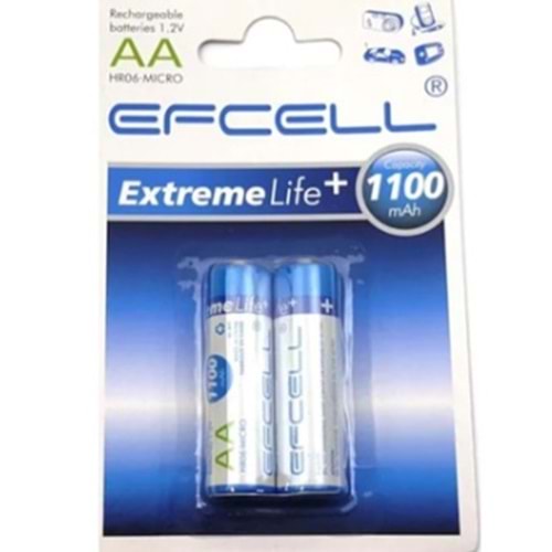 EFCELL 1100 MA ŞARJLI KALEM PİL *12