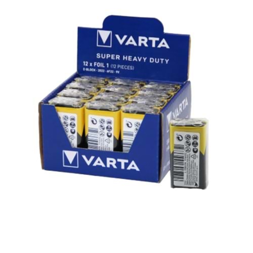 VARTA 9 VOLT PİL *12 *18
