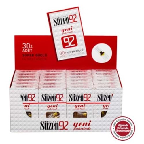 SÜZEN 92 FİLTRELİ AĞIZLIK 30 LU *24