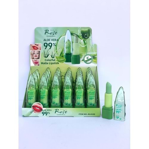 ROSE ALOE VERA YEŞİL RUJ RL8100 *24