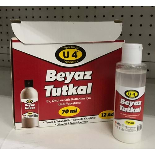 U-4 TUTKAL BEYAZ 70 ML F489 *12