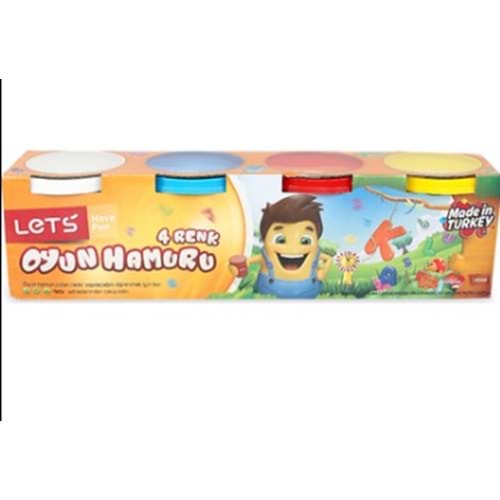 LETS 4 LÜ BÜYÜK OYUN HAMURU 600 GR L-8340 *24