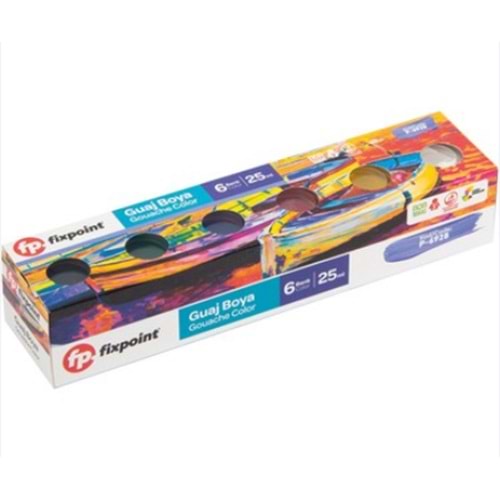FİXPOİNT 6 LI GUAJ BOYA 25 ML P-6928 *72