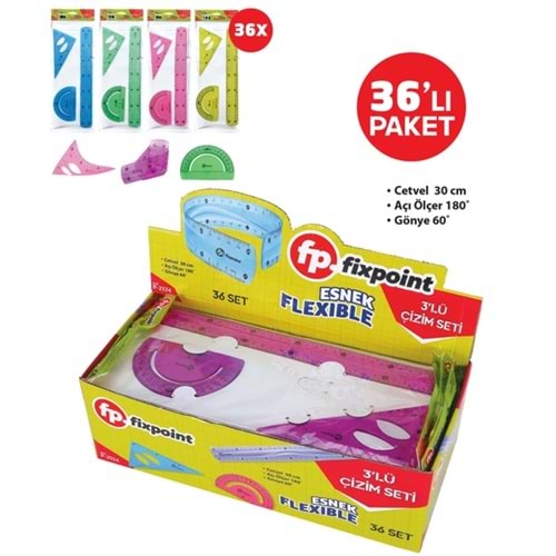 FİXPOİNT ESNEK ÇİZİM SETİ 3 LÜ P-2524 *36
