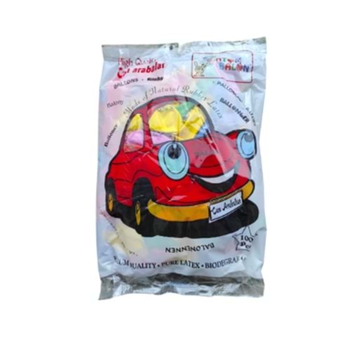 ATOM BALON BASKILI CAN ARABALAR 100 LÜ