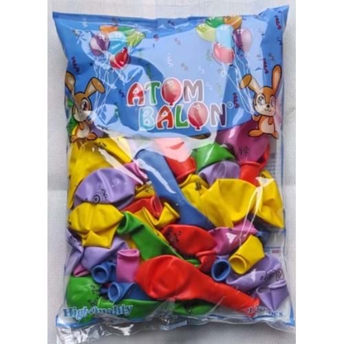 ATOM BALON BASKILI MAŞALLAH *100LÜ