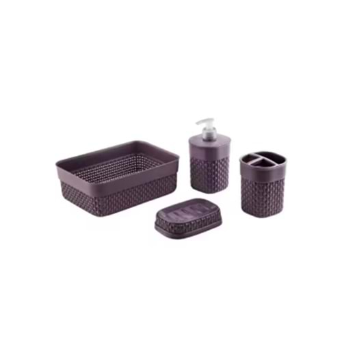POYRAZ ELEGANT 4 LÜ BANYO SETİ PP-107 *24